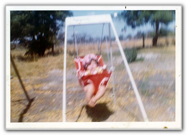 MJ in baby swing Benara Rd